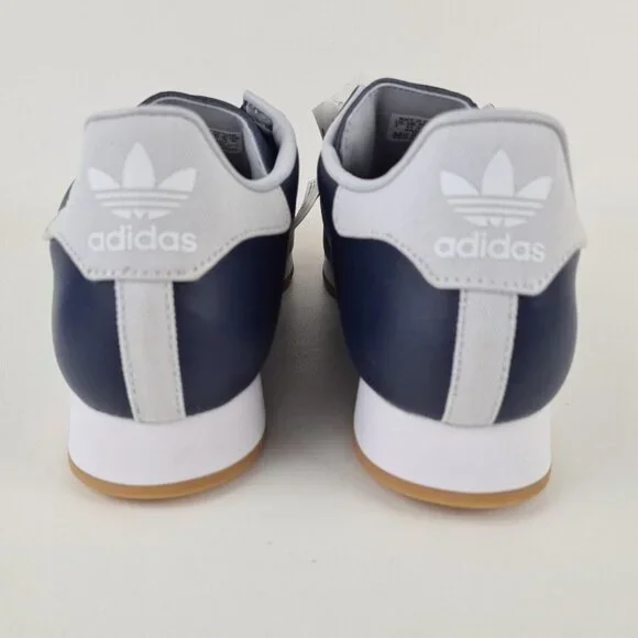 adidas Originals SAMOA Blue Grey Mens Shoes Leather Sneakers - Picture 7 of 11
